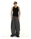 RT No. 9805 FOLDED WIDE STRAIGHT PANTS