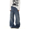 RT No. 32025 WHISKER WASH WIDE STRAIGHT JEANS