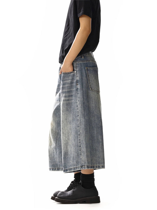 RT No. 18247 WHISKER WASH DENIM SHORTS