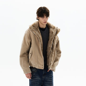 RT No. 50419 WOLF SUEDE COLLAR JACKET