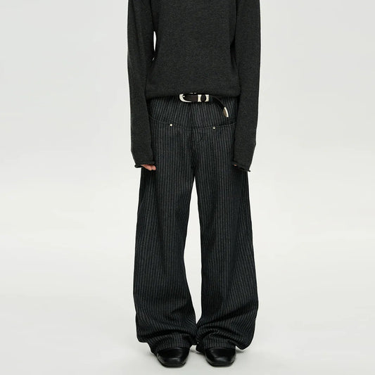 RT No. 40803 RECONSTURCTED STRIPED PANTS