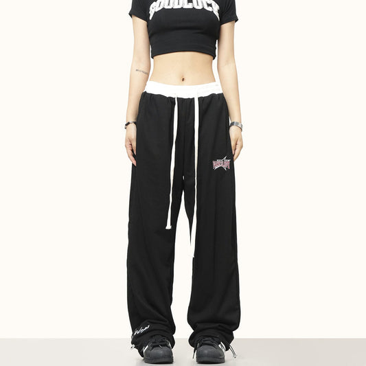 RTK (W) No. 3412 DRAWSTRING CONTRAST PANTS