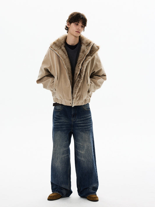 RT No. 50420 WOLF SUEDE COLLAR JACKET