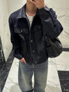 RT No. 32606 NAVY BLUE CORDUROY PATCH JACKET