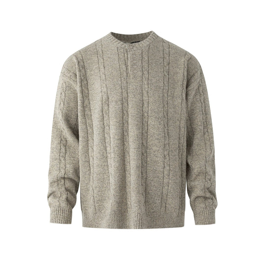 RT No. 33011 KNITWEAR HENLEY COLLAR SWEATER