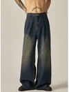 RT No. 11170 BAGGY WIDE STRAIGHT DENIM JEANS