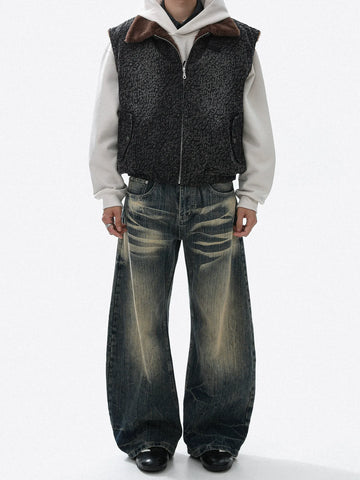 RT No. 50308 WHISKER WASH DENIM JEANS