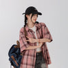 RTK (W) No. 3246 PINK PLAID SHIRT