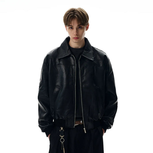 RT No. 42014 TSUKI BLACK LEATHER JACKET