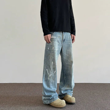 RT No. 40825 PAINT STRAIGHT DENIM JEANS