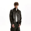 RT No. 40785 OKANE COLLAR LEATHER JACKET