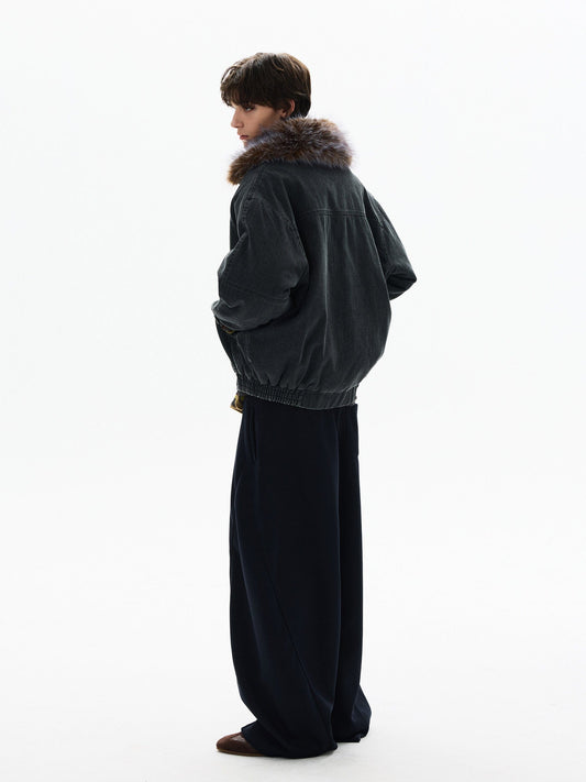 RT No. 50412 FUR COLLAR CARGO JACKET