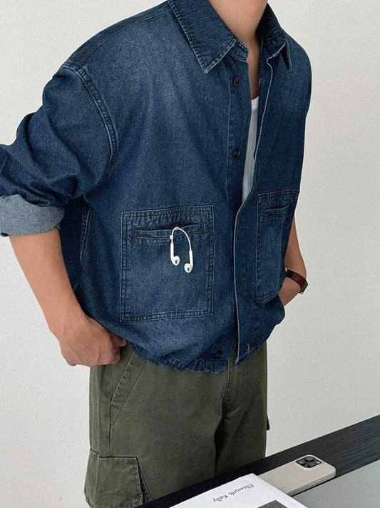 RT No. 29052 DENIM BUTTON-UP SHIRT