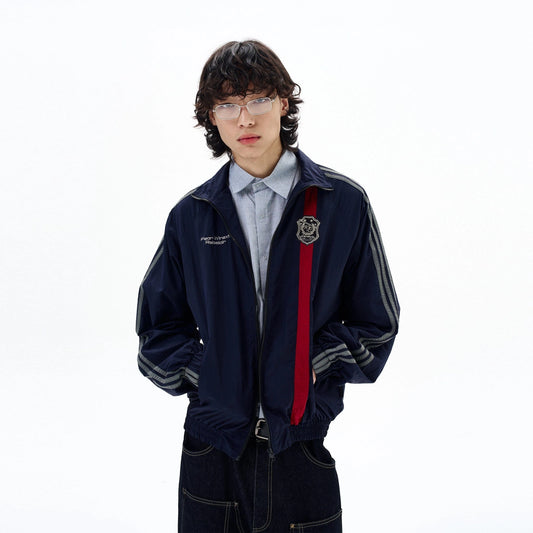 RT No. 31023 SPORTS STRIPED COLLAR SPORTS JACKET