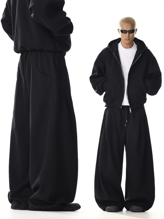 RT No. 32017 BLACK WIDE SCIMITAR SWEATPANTS