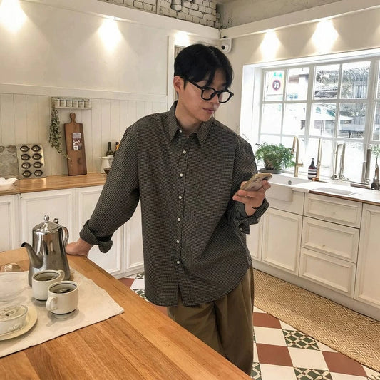 RT No. 29507 PLAID BUTTON-UP SHIRT