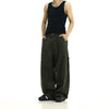 RT No. 11186 ARMY GREEN WORKWEAR CASUAL BAGGY PANTS