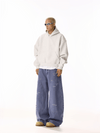 RT No. 19821 FRENCH PURPLE DISTRESSED BAGGY CARGO PANTS