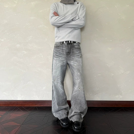 RT No. 40841 INK WHISKER WASH DENIM JEANS