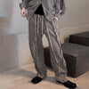 RT No. 12601 KNIT STRIPED ZIP-UP HOODIE & STRAIGHT PANTS