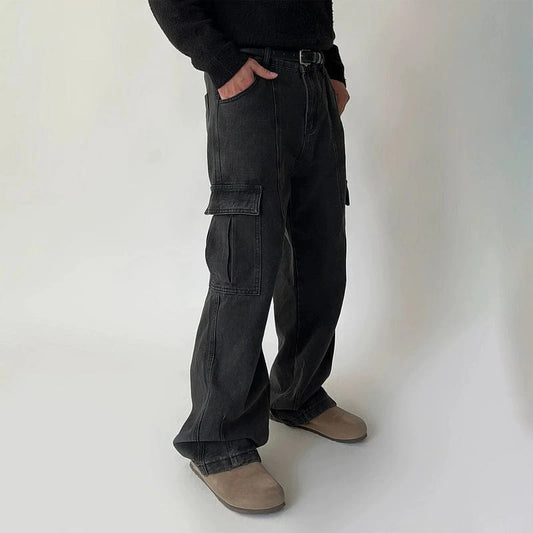 RT No. 31066 WASHED CARGO WORKWEAR STRAIGHT JEANS