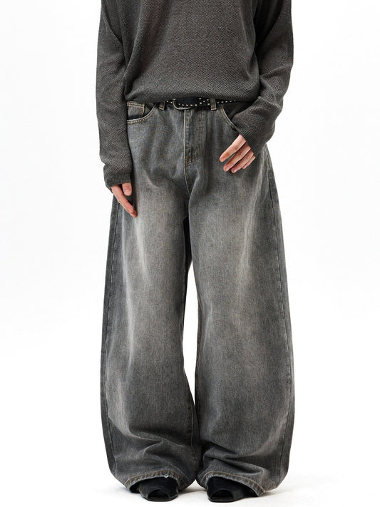 RT No. 55122 WASHED WIDE BAGGY JEANS