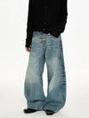 RT No. 50027 WASHED SCIMITAR DENIM JEANS