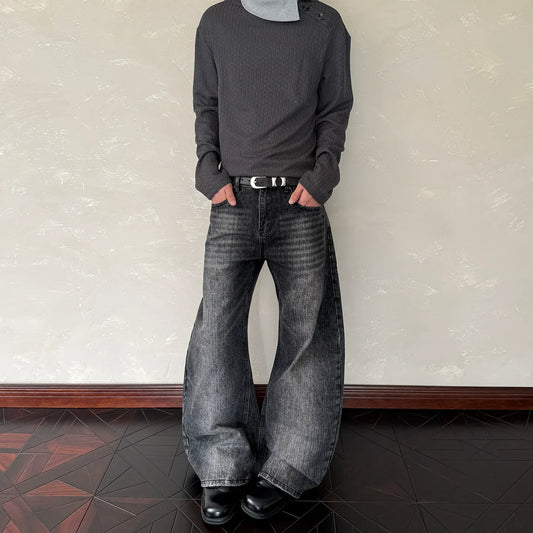 RT No. 40844 WHISKER WASH DENIM BOOTCUT JEANS