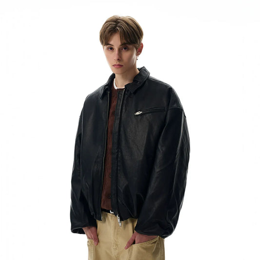 RT No. 40774 MOTORCYCLE PADDED LEATHER JACKET