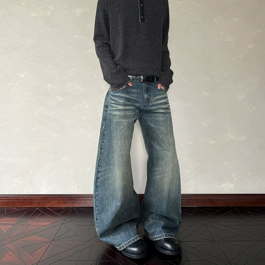 RT No. 40504 WHISKER WASH SCIMITAR DENIM JEANS