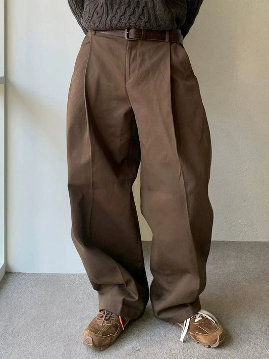 RT No. 31079 PLEATED WIDE STRAIGHT PANTS