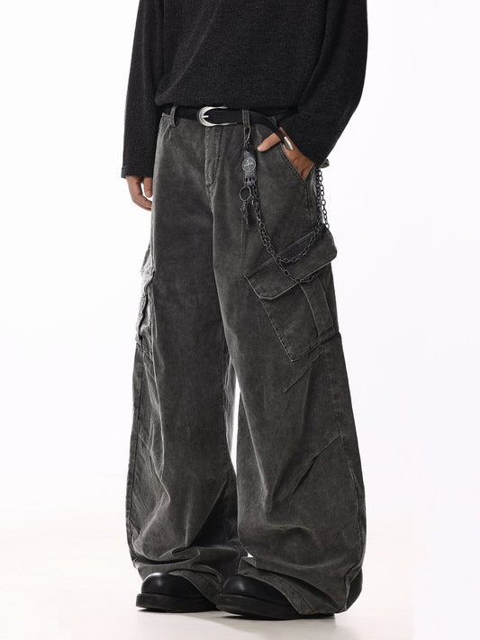 RT No. 58044 CORDUROY SCIMITAR CARGO PANTS