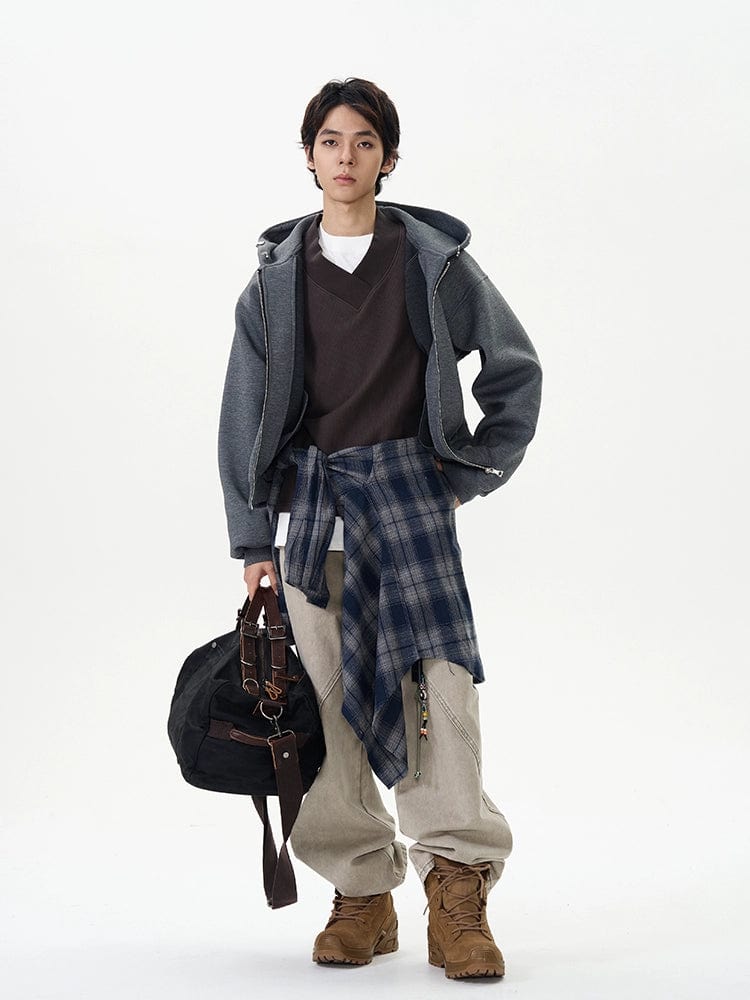 RT No. 12011 OVERSIZE ZIP-UP HOODED JK