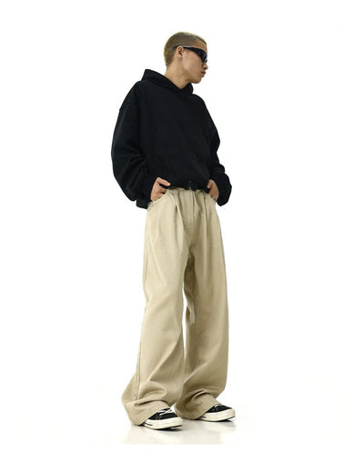 RT No. 11410 CASUAL WIDE STRAIGHT PANTS