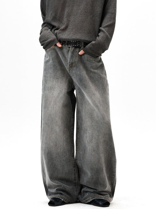 RT No. 55122 WASHED WIDE BAGGY JEANS