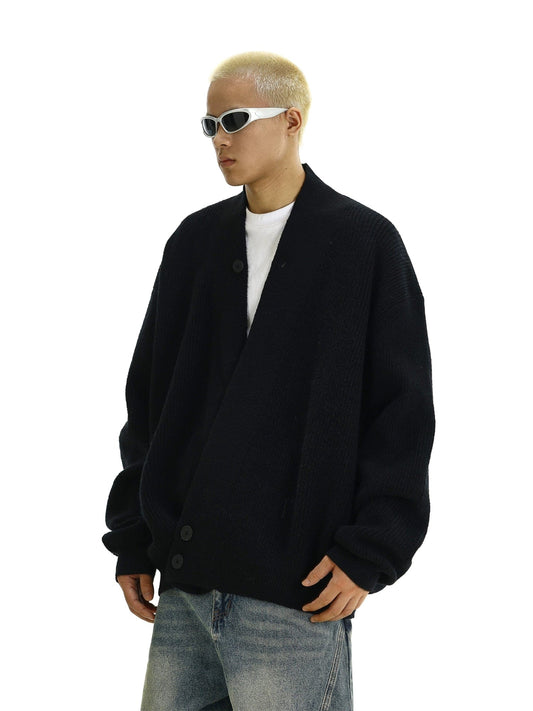 RT No. 11951 KNIT BLACK CARDIGAN SWEATER