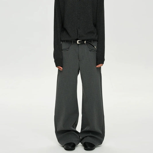 RT No. 40801 BASIC STRAIGHT SUIT PANTS