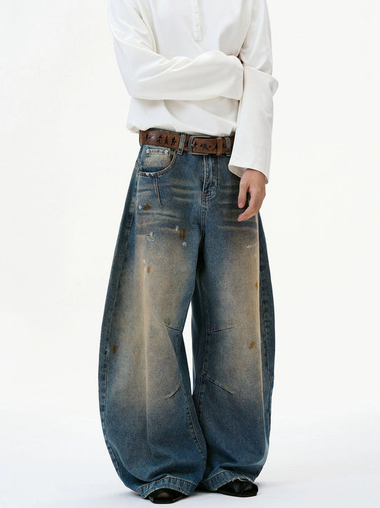 RT No. 32814 WASHED SCIMITAR DENIM JEANS