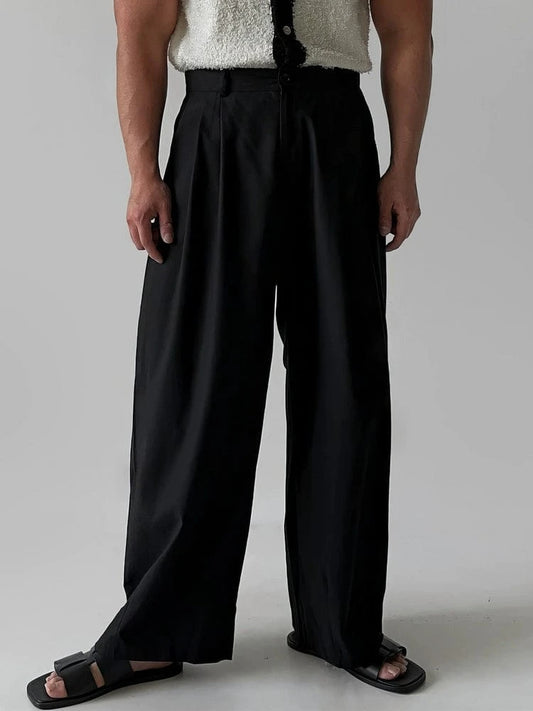 RT No. 31053 PLEATED STRAIGHT SUIT PANTS