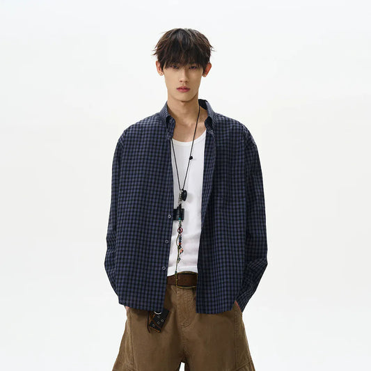 RT No. 42001 PLAID BUTTON UP SHIRT