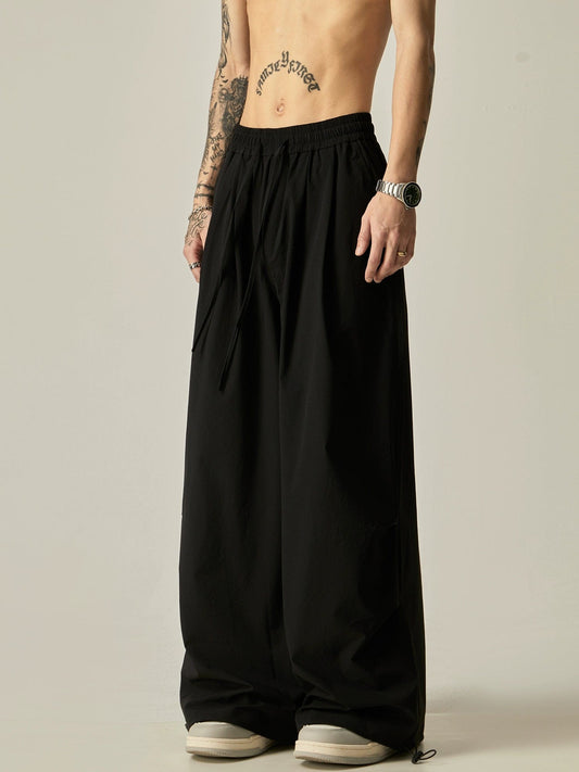 RT No. 11649 PARACHUTE DRAPE WIDE STRAIGHT PANTS