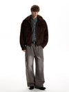 RT No. 59024 WOOLEN FUR COLLAR JACKET