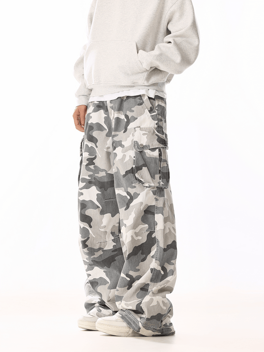 RT No. 19814 WINTER CAMO CARGO STRAIGHT PANTS