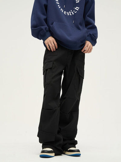 RT No. 10118 WIDE STRAIGHT CARGO PANTS