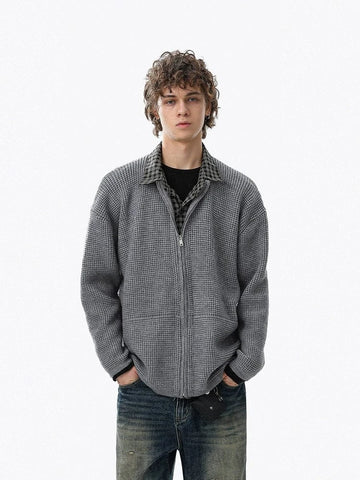 RT No. 50216 KNITWEAR TWO PIECE WAFFLE SWEATER