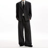 RT No. 40822 STRIPED BLAZER JACKET & PLEATED SUIT PANTS