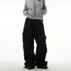 RT No. 11135 BLACK BAGGY STRAIGHT CARGO PANTS