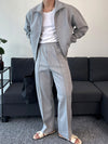 RT No. 12512 ZIP-UP & STRAIGHT SWEATPANTS