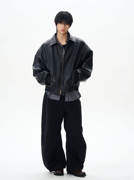 RT No. 12644 BLACK LEATHER JACKET