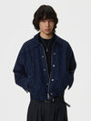 RT No. 50123 NAVY BLUE VERTICAL STRIPED JACKET